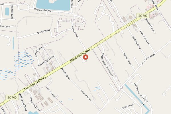 Map showing The Royal Tern in Charleston