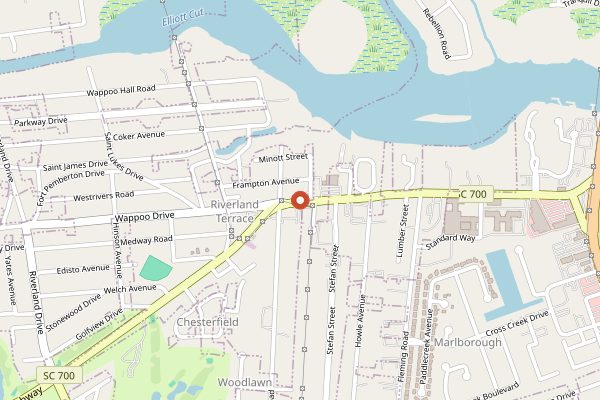 Map showing Kwei Fei in Charleston