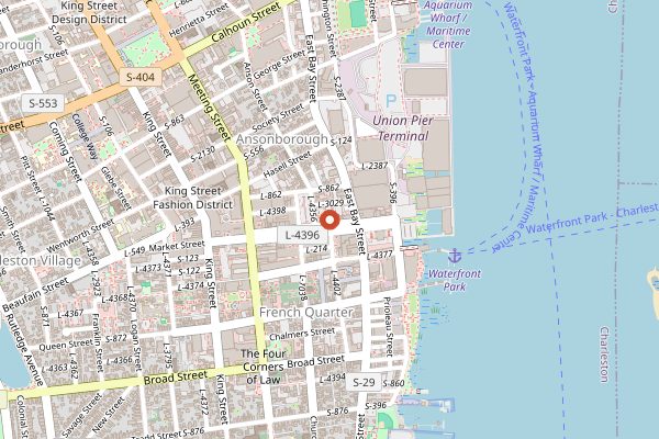 Map showing Pizzeria di Giovanni in Charleston