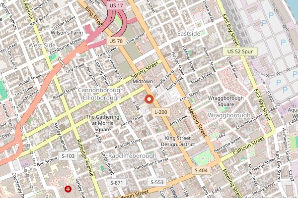 Map showing Prohibition in Charleston