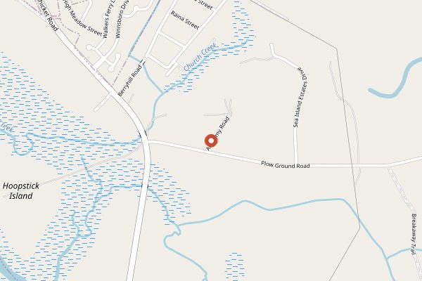 Map showing Sea Island Farmers Market in Charleston