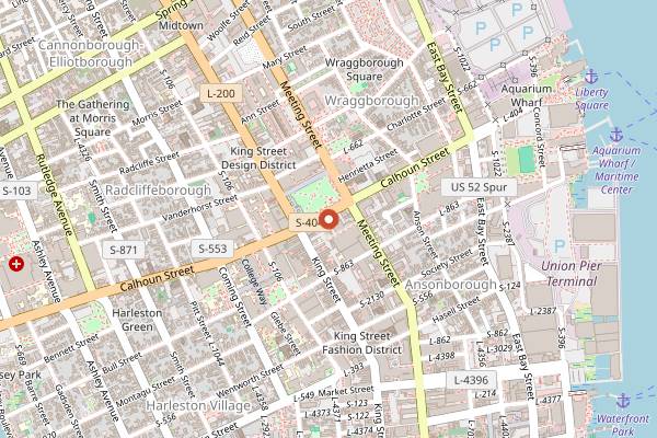 Map showing Groovers in Charleston