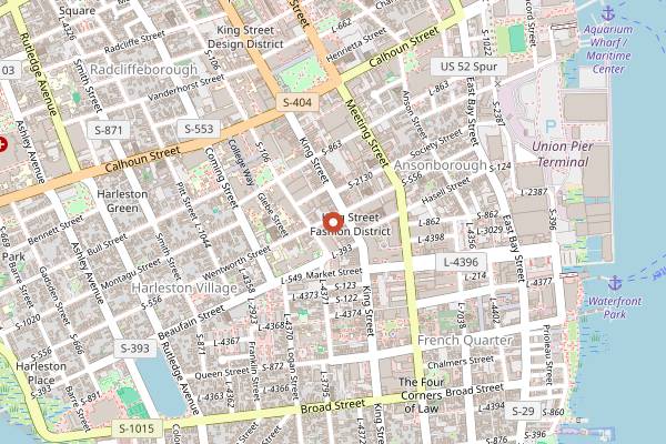 Map showing The Watch in Charleston