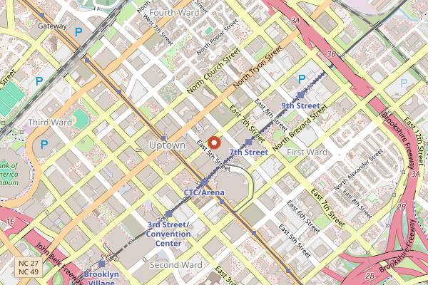 Map showing Mert's Heart and Soul in Charlotte