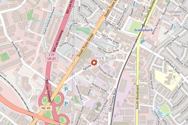 Map showing Chef Alyssa's Kitchen in Charlotte