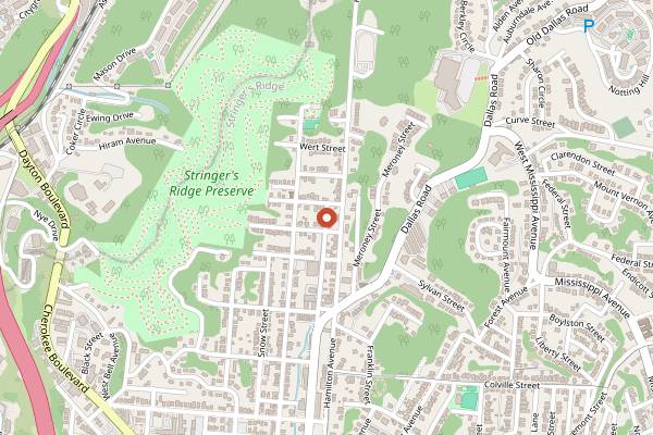 Map showing Taco Mamacita in Chattanooga