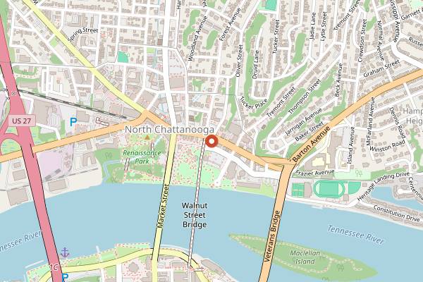 Map showing Stone Cup Cafe in Chattanooga