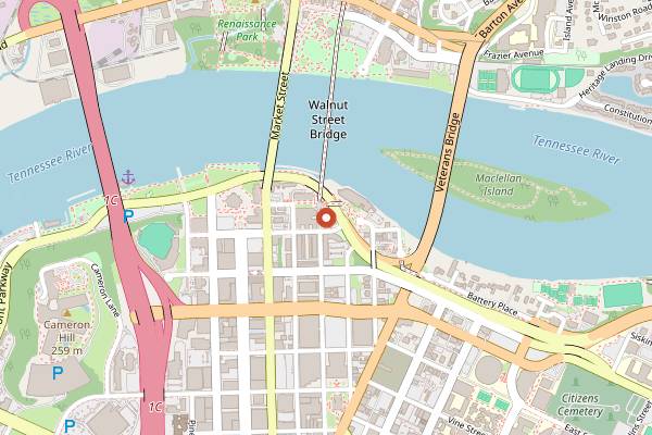 Map showing Whitebird in Chattanooga