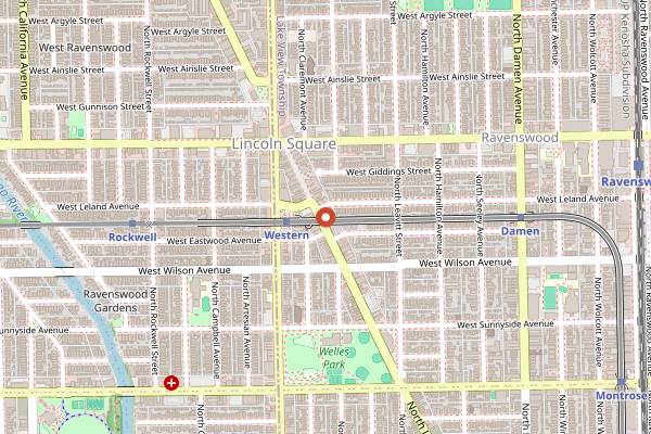 Map showing Bagel Miller in Chicago