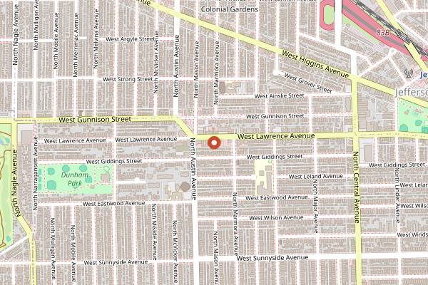 Map showing Delightful Pastries in Chicago