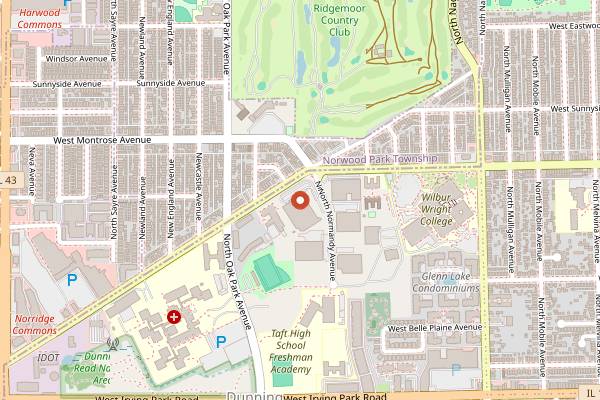 Map showing Eli's Cheesecake Company in Chicago