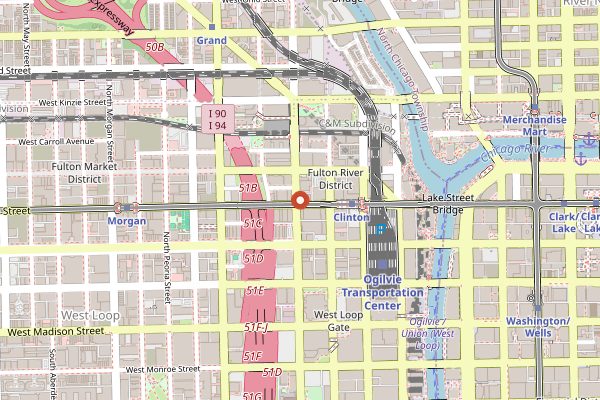 Map showing Kumiko in Chicago