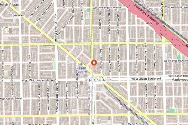 Map showing Longman & Eagle in Chicago