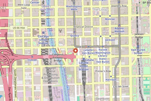 Map showing O'Neil's on Wells in Chicago