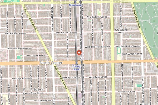 Map showing Begyle Brewing in Chicago