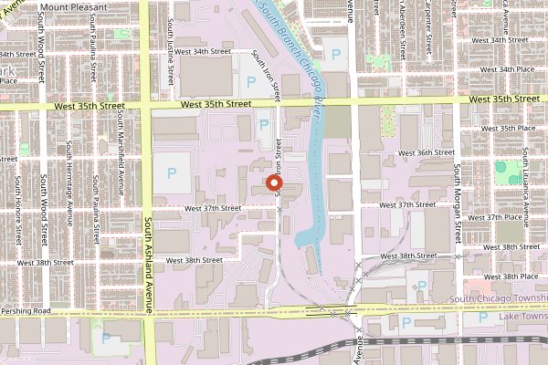 Map showing Marz Community Brewing in Chicago