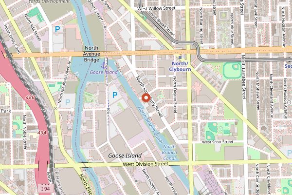 Map showing Off Color Brewing in Chicago