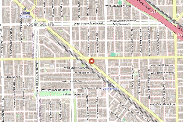 Map showing Daisies (brunch) in Chicago