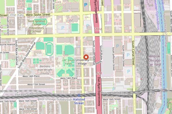 Map showing Hashbrowns in Chicago