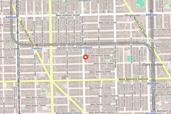 Map showing Little Goat Diner in Chicago