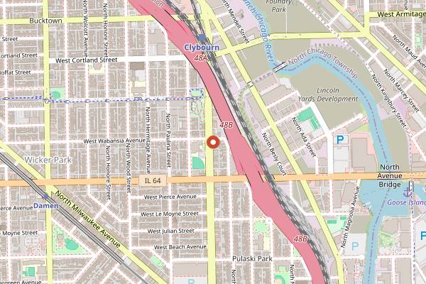 Map showing Choppers in Chicago