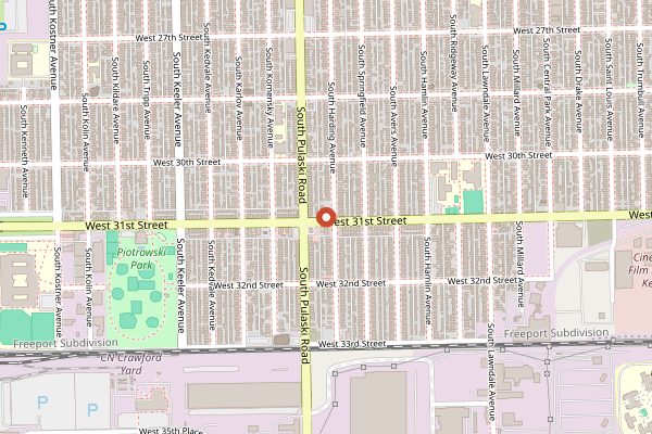 Map showing El Faro in Chicago