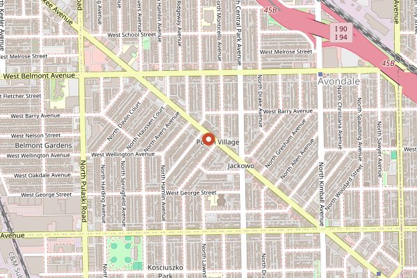 Map showing Staropolska Restaurant in Chicago