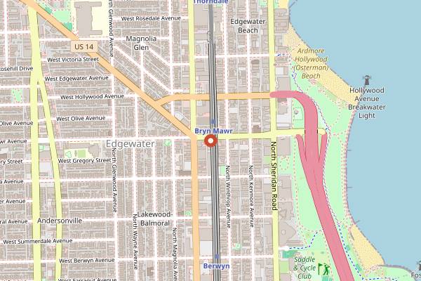 Map showing Dulce de leche Cafe in Chicago