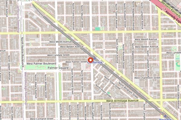 Map showing Lardon in Chicago