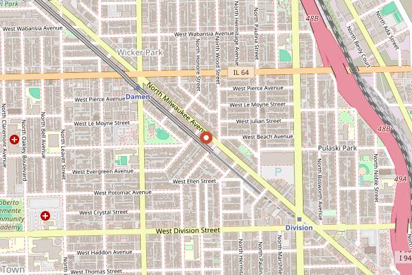 Map showing Cumin in Chicago