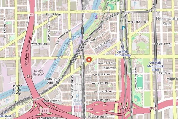 Map showing Dolo Restaurant and Bar in Chicago