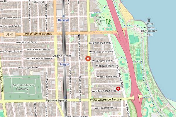Map showing Kie-Gol-Lanee in Chicago