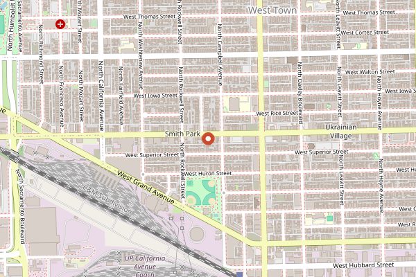 Map showing Dark Matter Coffee (Star Lounge) in Chicago
