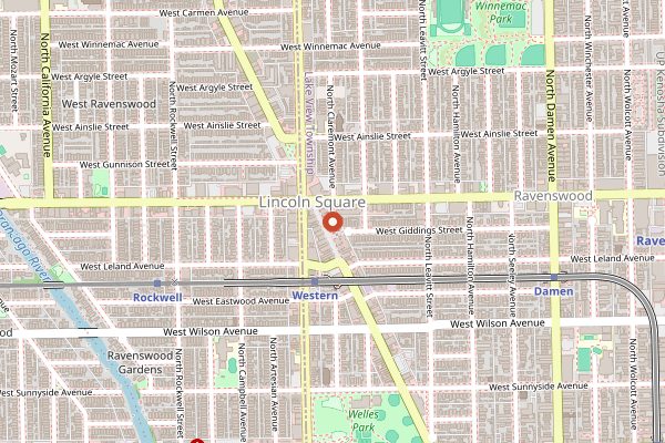 Map showing The Chopping Block in Chicago