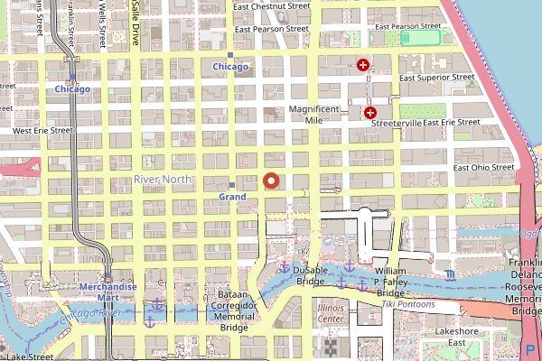Map showing Eataly Chicago (Pasta School) in Chicago
