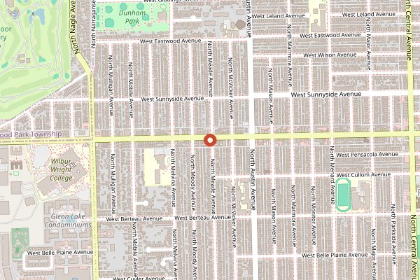 Map showing Chicago Restaurant Week in Chicago