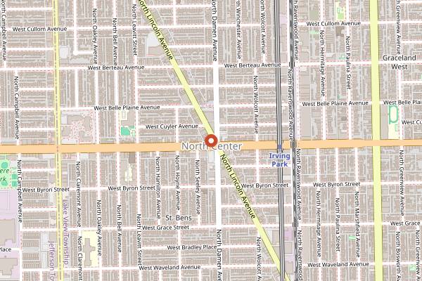 Map showing Ribfest Chicago in Chicago