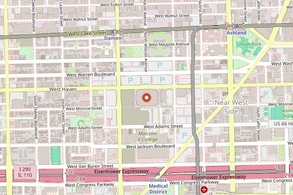 Map showing Windy City Smokeout in Chicago