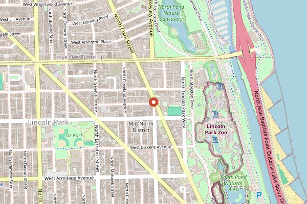 Map showing Esmé in Chicago