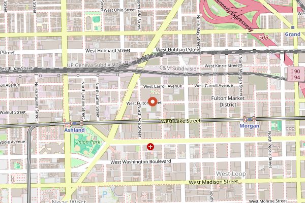 Map showing Ever in Chicago