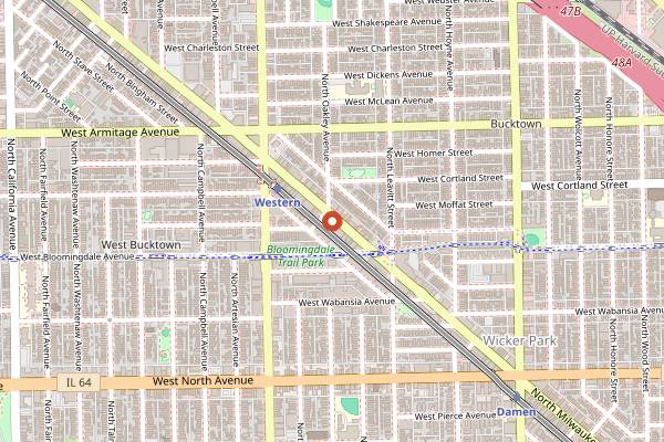 Map showing Silom 12 in Chicago