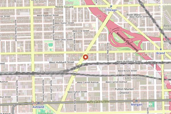 Map showing Diego in Chicago