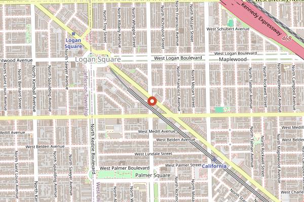 Map showing Estereo in Chicago
