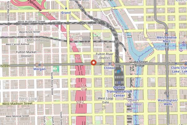 Map showing Kumiko in Chicago