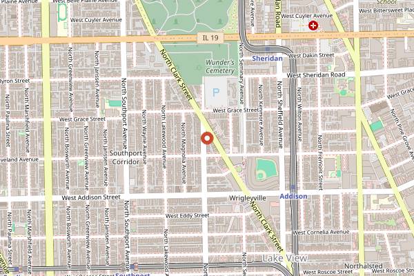 Map showing Metro in Chicago