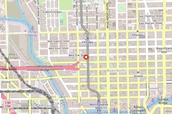 Map showing Spybar in Chicago
