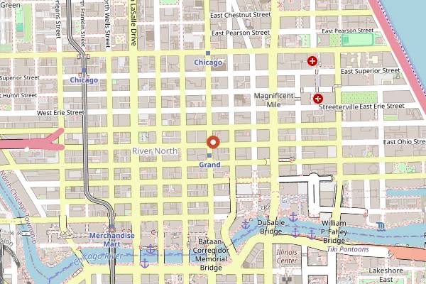 Map showing Watershed in Chicago
