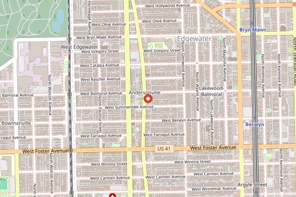 Map showing Big Jones in Chicago