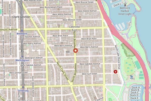 Map showing Chilam Balam in Chicago