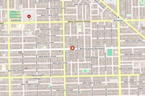 Map showing Kasama in Chicago